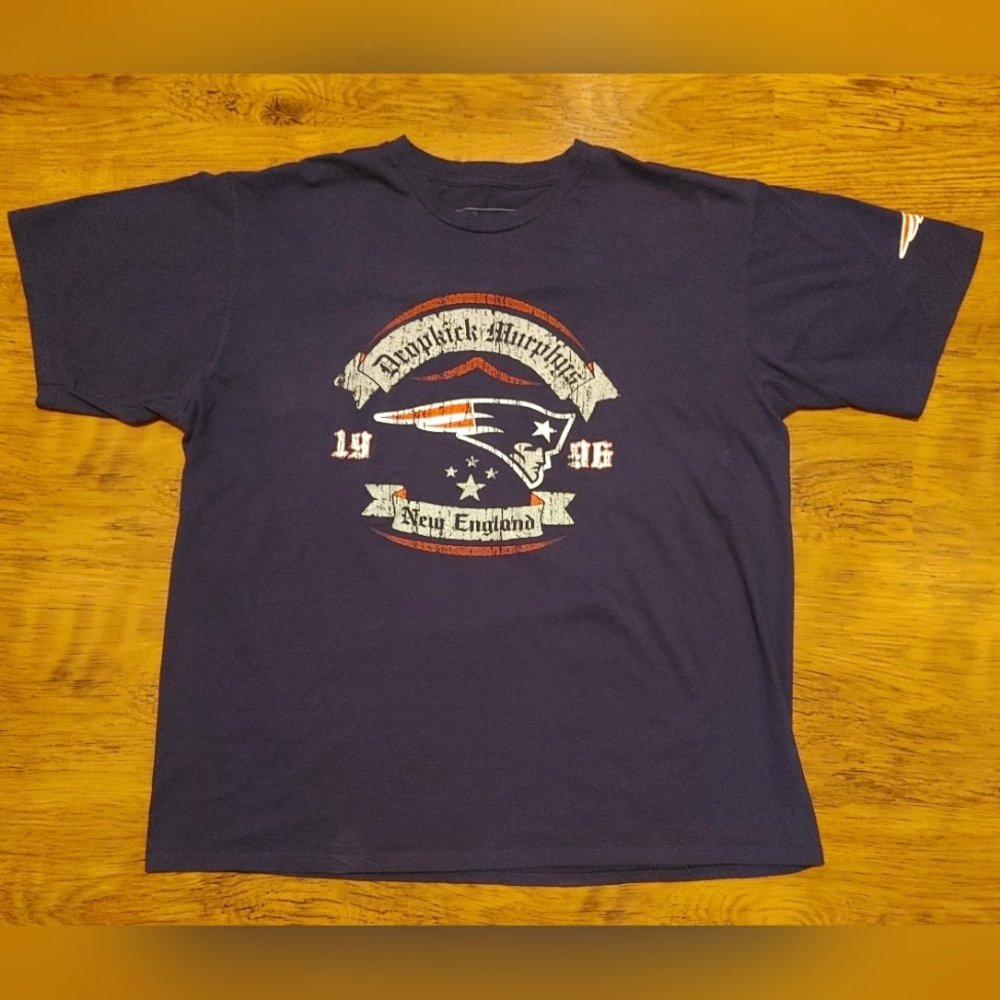 Dropkick Murphys New England Patriots 1996 concert tour shirt band tee Punk NFL